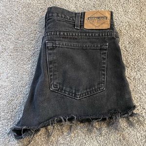 Womens distressed shorts